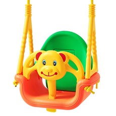 에듀플레이 아동용 곰돌이 그네, 옐로우 + 오렌지 + 그린, 1개 완구/취미/실내대형완구 반품 최저가 30,770원