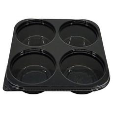 스완 소스용기 4칸 100p + 뚜껑 100p 세트 검정, 1세트 주방용품/일회용품/종이컵 반품 최저가 16,200원