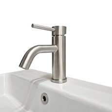 SUS304 무광 스텐 원홀 세면대 수도꼭지 0150, 1개 생활용품/욕실용품 반품 최저가 14,530원