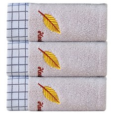 원이네 골드 리프 순면 세면 타월 110g, 그레이, 3개 홈인테리어/수건/타월 반품 최저가 6,780원
