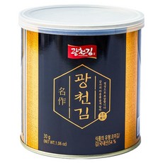 광천김 명작 캔김, 30g, 1개 식품/반찬/간편식/대용식 반품 최저가 3,880원