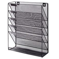 무타공 서류 보관 문서 정리대, 블랙, 6단 문구/오피스/사무용품 전문관 반품 최저가 30,500원