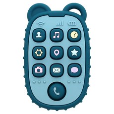 베베엔 실리콘 팝잇 핸드폰 푸쉬팝 치발기, 다크블루, 1개 완구/취미/신생아/영아완구 반품 최저가 7,630원