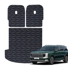 오토가드 가죽 캠핑 차박 SUV 2열등 + 3열 폴딩 대트렁크 매트, 블랙, 디 올 뉴 팰리세이드 7인승 자동 폴딩 트렁크 2025년 1월 자동차용품/인테리어 반품 최저가 32,920원