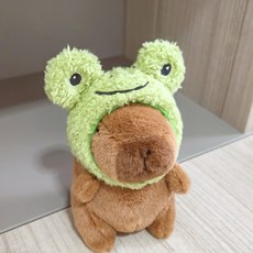 아이끌레 스타일 카피바라 봉제인형 키링, 12cm, 10 개구리모자, 1개 출산/유아동/완구/교구 반품 최저가 3,620원