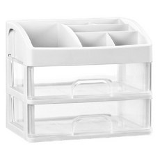 쿠캐치 데스크 학용품 화장품 다용도 수납 정리함 2단, 화이트, 1개 문구/오피스/사무용품 전문관 반품 최저가 6,560원