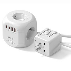 주파집 여행용 멀티탭 어댑터 AD500CP + 하드 케이스, 1개 홈인테리어/생활전기용품 반품 최저가 49,200원