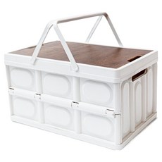 홈담 캠핑 수납 폴딩 박스, 화이트 스포츠/레저/캠핑전문관 반품 최저가 13,800원