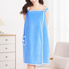 마더브띠 여성용 나시 원피스 목욕수건 78 x 132 cm, 블루, 1개 홈인테리어/욕실용품 반품 최저가 4,680원