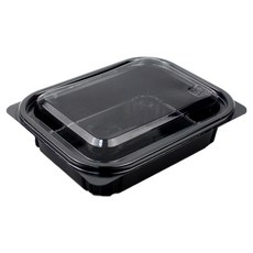 아이엔피 사각 샐러드 용기 블랙 17.5 x 13.5 x 4 cm 470ml SK-204, 50개, 1개입 주방용품/일회용품/종이컵 반품 최저가 17,090원