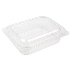 아이엔피 사각 샐러드 용기 투명 17.5 x 13.5 x 4 cm 470ml SK-204, 50개, 1개입 주방용품/일회용품/종이컵 반품 최저가 12,100원