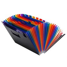 24포켓 커버형 아코디언 파일, 1개, 랜덤발송 문구/오피스/사무용품 전문관 반품 최저가 5,430원