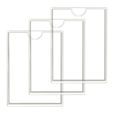 코히모 아크릴 꽂이 부착형 A4 사이즈 3개 세트 4W485, 1세트, 세로 문구/오피스/보드/칠판/광고 반품 최저가 8,390원