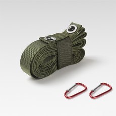따봉오빠 캠핑 타프 연결 다용도 걸이 로프 스트랩 + 카라비너 2p 세트 JNHA1778, 그린 스포츠/레저/캠핑전문관 반품 최저가 7,120원