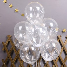 파티해 써클 컨페티풍선 20p + 손펌프 랜덤발송 +컬링리본 + 스펀지닷 세트, 화이트, 1세트 문구/오피스/파티/이벤트 반품 최저가 3,860원