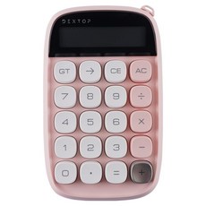 덱스탑 포켓 10자리 기계식 레트로 느낌 계산기 GC-D10A, 플라밍고 핑크, 1개 문구/오피스/사무용품 전문관 반품 최저가 8,770원