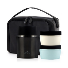 스위스밀리터리 OKK 보온 도시락 세트 470ml, 펄키블랙, 1세트 주방용품/보온/보냉용품 반품 최저가 21,090원