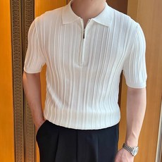 남성용 인피어스 게이지 하프 집업 얇은 반팔 니트 패션의류/잡화/남성패션 반품 최저가 14,450원