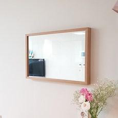 우드리퍼블릭 웰라 액자형 벽거울 중형, 오크 홈인테리어/거울 반품 최저가 18,770원