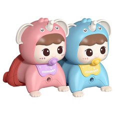 엉금엉금 아기코끼리 터미타임 멜로디 장난감 2종 세트, 1세트, 핑크, 블루 완구/취미/신생아/영아완구 반품 최저가 21,580원
