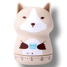 꼬까 애니멀 타임 수동 기계식 타이머 고양이, 1개 문구/오피스/사무용품 전문관 반품 최저가 12,130원