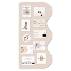 썸즈마인 칠판 메모 보드 게시판 B아이보리, 펠트 문구/오피스/학용품/수업준비 반품 최저가 12,380원