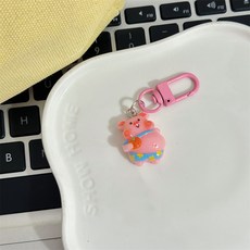 도림 포동 동물 미니 자동차 키링, 돼지, 1개 자동차용품/인테리어 반품 최저가 1,900원