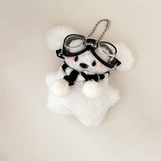 도림 흰둥이 강아지 자동차 인형 키링, 1개, 블랙 자동차용품/인테리어 반품 최저가 3,140원