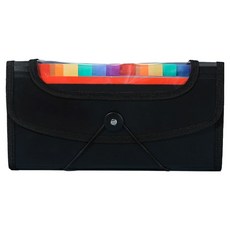 로타 라벨뷰 레인보우 13포켓 통장 영수증 현금용 미니 아코디언 파일 B6, 블랙, 1개 문구/오피스/사무용품 전문관 반품 최저가 7,170원