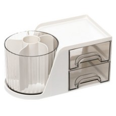 오로브 다용도 회전 책상 연필꽂이 정리함, 퓨어화이트, 1개 문구/오피스/사무용품 전문관 반품 최저가 11,240원