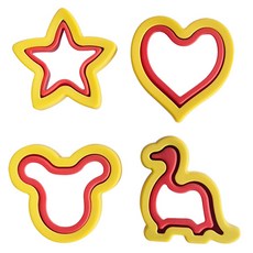 샌드위치 모양틀 하트 + 별 + 공룡 + 곰 MP137, 혼합색상, 1세트 주방용품/주방조리도구 반품 최저가 5,040원