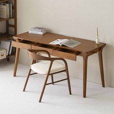 더끌림 테린 고무나무 원목 컴퓨터 책상 테이블 데스크 1500, 브라운 문구/오피스/사무용품 전문관 반품 최저가 252,560원
