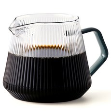 빈플러스 플리츠 내열유리 핸드드립 커피서버 블랙, 600ml, 1개, 단품 주방용품/주전자/커피/티용품 반품 최저가 12,400원