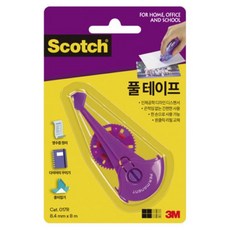 3M 스카치 풀테이프 리필 017R (8.4mmx8m), 투명, 1개 문구/오피스/사무용품 전문관 반품 최저가 1,430원