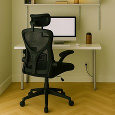 16피스 KM 컴퓨터 고급형 헤드형 메쉬의자, 블랙 홈인테리어/가구 반품 최저가 36,300원