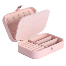 세컨드베스트 사각 이중 보관 악세사리보관함 16 x 11 x 5 cm, 핑크, 1개 홈인테리어/선반/장식장 반품 최저가 6,730원