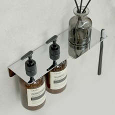 에빈 캐디디자인 오코리븐 스테인리스 304 공중부양 선반형 디스펜서 홀더 2구 CDSD02, Chrome Silver, 1개 홈인테리어/욕실용품 반품 최저가 15,680원