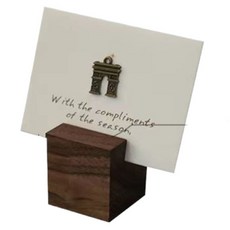 난리시스터즈 고급 우드 거치대 명함꽂이 3cm 정사각형 2mm 슬롯, 1개, 1단 문구/오피스/사무용품 전문관 반품 최저가 5,740원