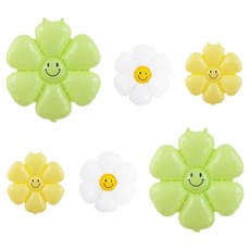 파티공구 데이지 스마일 꽃풍선 세트, 레몬라임, 1세트 문구/오피스/파티/이벤트 반품 최저가 2,960원