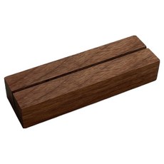 난리시스터즈 고급 우드 거치대 명함꽂이 직사각형 슬롯 8cm x 5mm, 1개, 1단 문구/오피스/사무용품 전문관 반품 최저가 5,510원