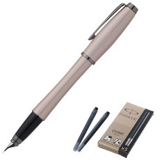 파카 만년필 어번 프리미엄 실속세트, F, 메탈핑크 문구/오피스/필기류 반품 최저가 38,110원