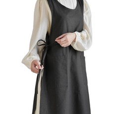 옆트임 원피스 앞치마, 차콜, 1개 주방용품/주방잡화 반품 최저가 10,640원