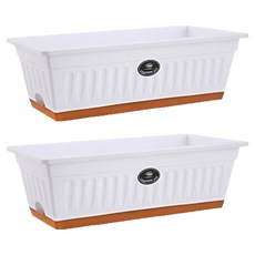 에이비엠코리아 그린홈 발코니 재배 화분, 화이트, 2개 홈인테리어/원예/가드닝 반품 최저가 6,390원