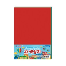 [종이나라] A4 양면 색상지, 100매, 10색 문구/오피스/미술/화방용품 반품 최저가 7,830원
