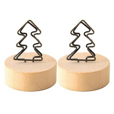 패브쉬 카드나 명함을 꽂을 수 있는 메시지 우드 꽂이 트리, 2개, 1단 문구/오피스/사무용품 전문관 반품 최저가 11,250원