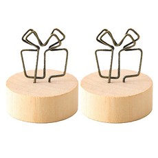 패브쉬 카드나 명함을 꽂을 수 있는 메시지 우드 꽂이 선물상자, 2개, 1단 문구/오피스/사무용품 전문관 반품 최저가 11,250원