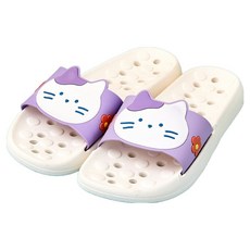 버터 모던하우스 버터샵 PVC 밀크캣 욕실화, 화이트 + 퍼플, 1개 생활용품/욕실용품 반품 최저가 9,930원