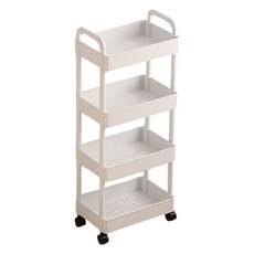 벤홈 심플 이동식 트롤리 4단, 화이트 홈인테리어/싱글하우스 반품 최저가 13,090원