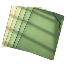 갠지라이프 그라데이션 대용량 L자 파일 5종 세트, 그린, 1세트 문구/오피스/학용품/수업준비 반품 최저가 5,320원