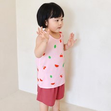 나드리 아동용 냉감 나드리 인견 핑크 체리 멜론 나시 셋업 실내복 상하의 세트 NKNP008 출산/유아동/유아동패션 반품 최저가 5,580원